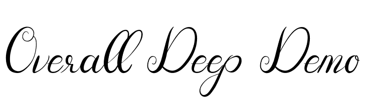 Overall Deep Demo  免费字体下载
