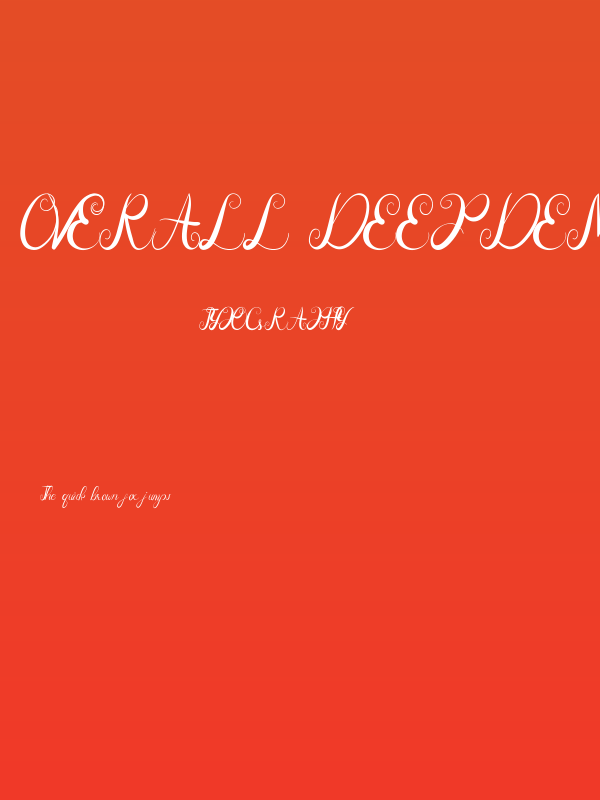 Overall Deep Demo Poster