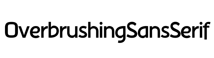 Overbrushing Sans Serif  フリーフォントのダウンロード