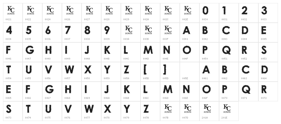 OvercastSkiesDemo Character Map