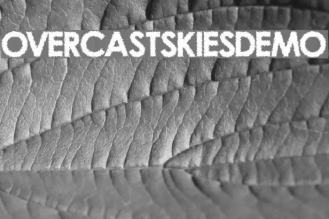 OvercastSkiesDemo Font examples