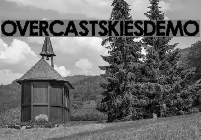 OvercastSkiesDemo Font examples