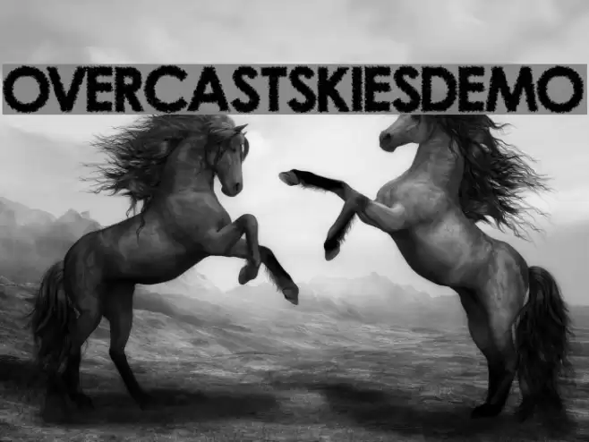 OvercastSkiesDemo Font examples