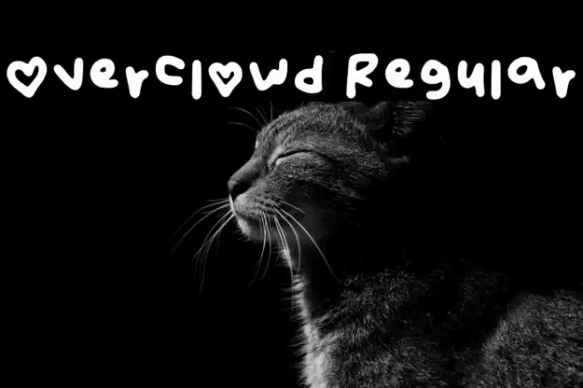 Overclowd Regular Fonte examples