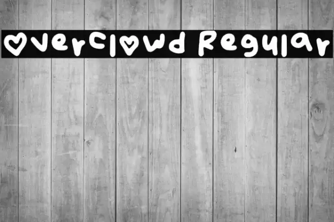 Overclowd Regular Fonte examples