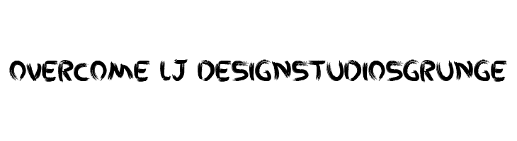 Overcome - LJ- Design Studios Grunge  لخطوط تنزيل