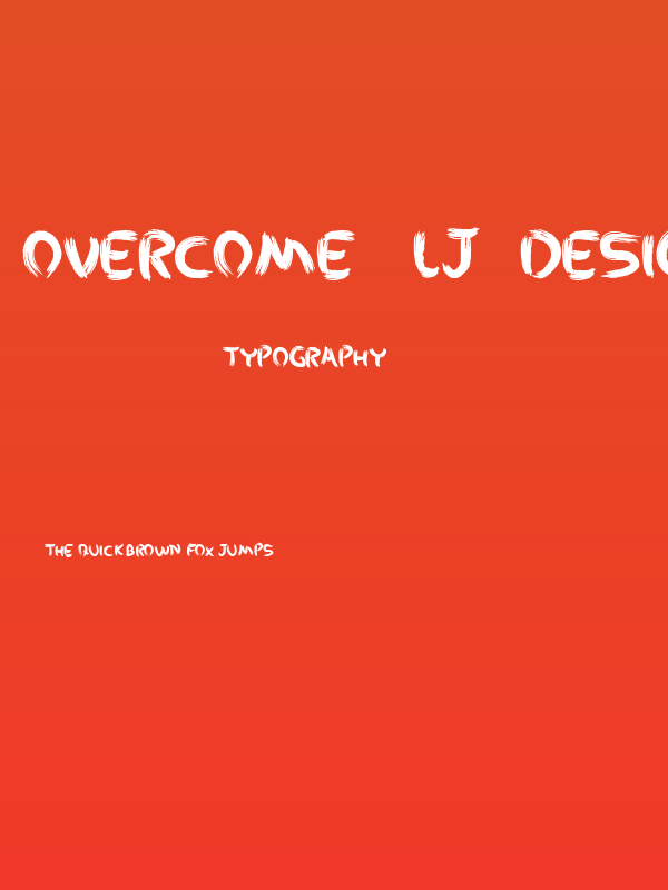 Overcome - LJ- Design Studios Grunge Poster