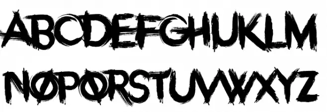 Overdose Sunrise Font UPPERCASE