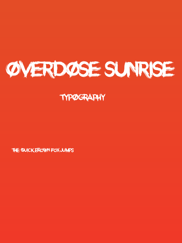 Overdose Sunrise Poster