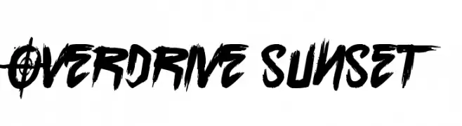 Overdrive Sunset  नि: शुल्क फ़ॉन्ट्स डाउनलोड