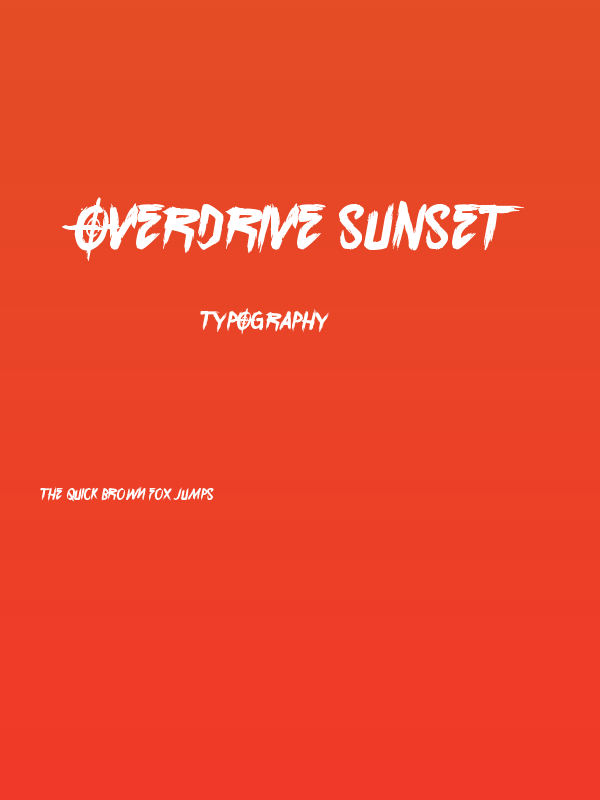 Overdrive Sunset Poster