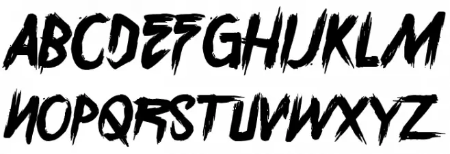 Overdrive Sunset Font LOWERCASE
