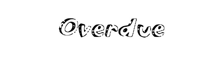Overdue  Free Fonts Download