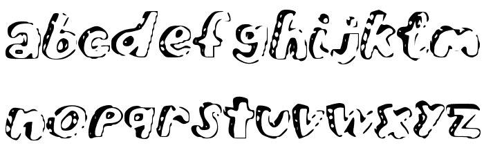 Overdue Font LOWERCASE