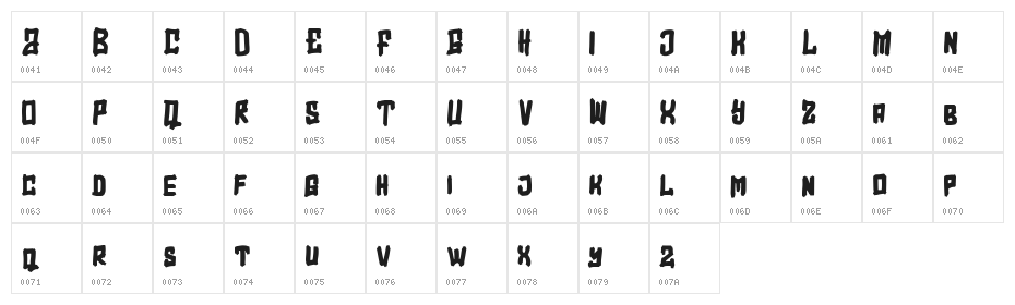 Overfly FREE Character Map
