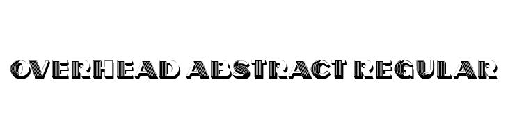 Overhead Abstract Regular  नि: शुल्क फ़ॉन्ट्स डाउनलोड
