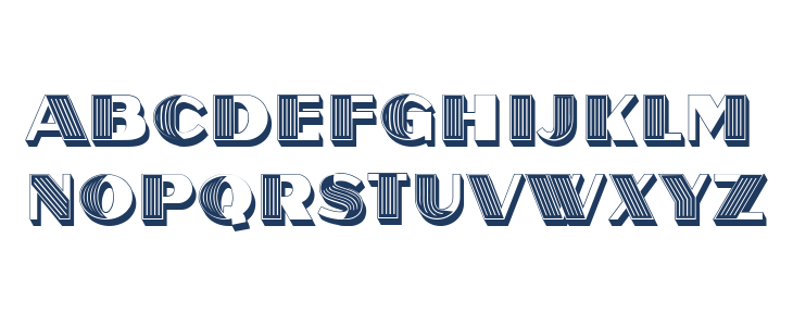 Overhead Abstract Regular Lowercase