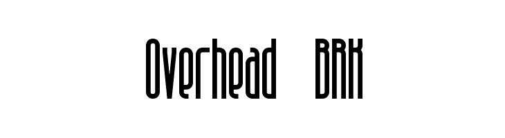 Overhead BRK  Fuentes Gratis Descargar