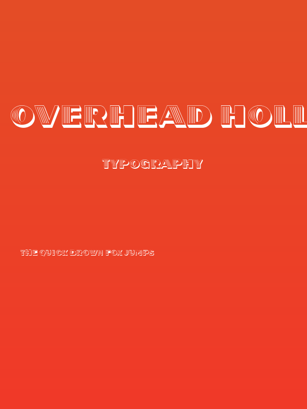 Overhead Hollow Regular Poster