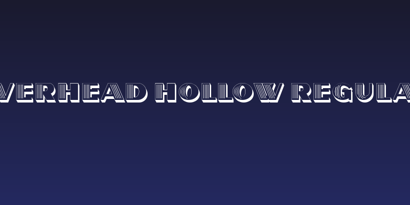 Overhead Hollow Regular Social Header