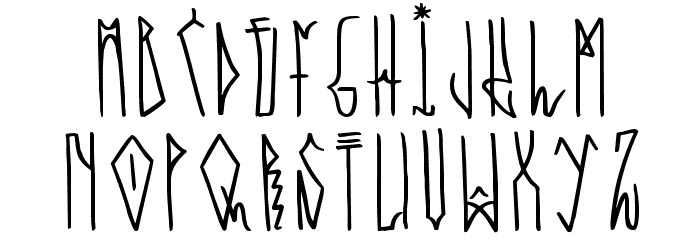 Overhead-Regular Font LOWERCASE