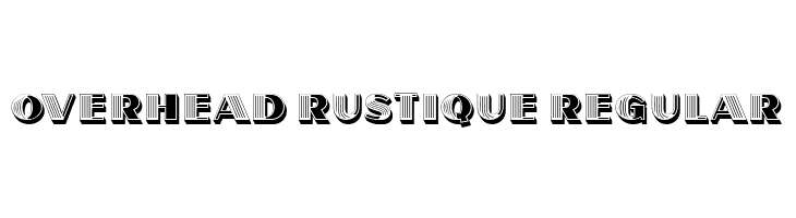 Overhead Rustique Regular  font caratteri gratis