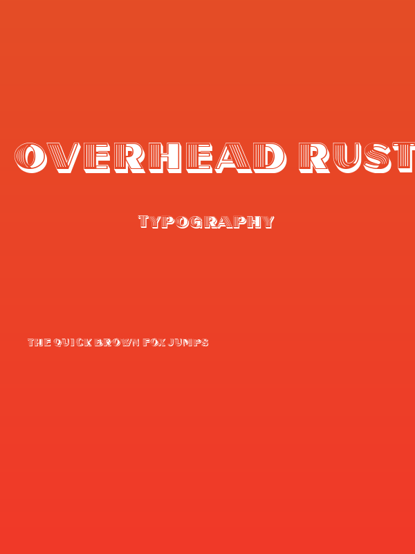 Overhead Rustique Regular Poster