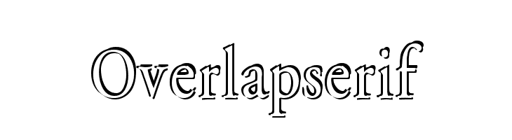 Overlapserif Font