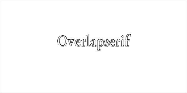 Overlapserif Logo