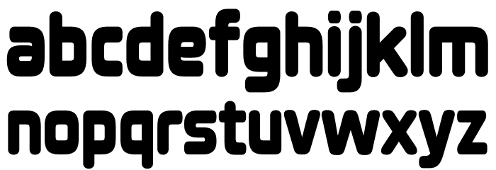 Overload-Regular Font LOWERCASE
