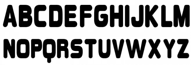 Overload-Regular Schriftart Groß