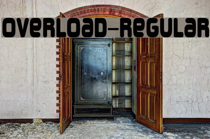 Overload-Regular Font examples
