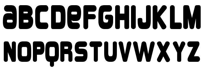 Overload-Regular Font LOWERCASE