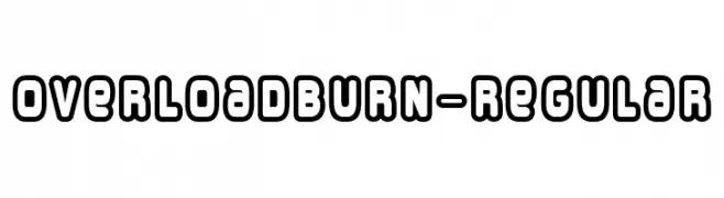 OverloadBurn-Regular  les polices de caractères gratuit tlcharger