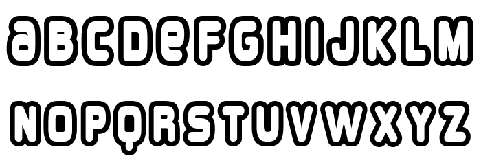 OverloadBurn-Regular Font LOWERCASE