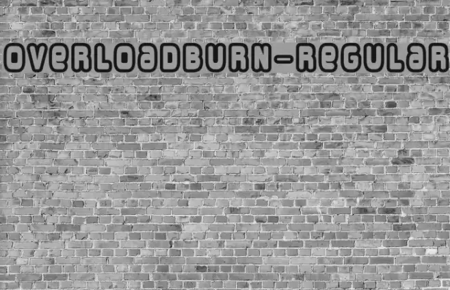 OverloadBurn-Regular Font examples