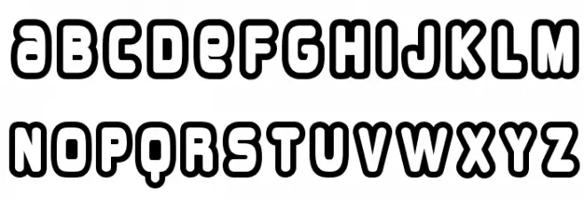 OverloadBurn-Regular फ़ॉन्ट लोअरकेस