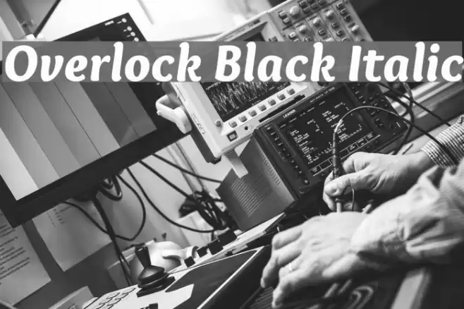 Overlock Black Italic Font examples