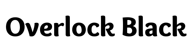Overlock Black Font