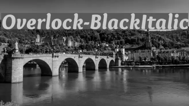 Overlock-BlackItalic Font examples