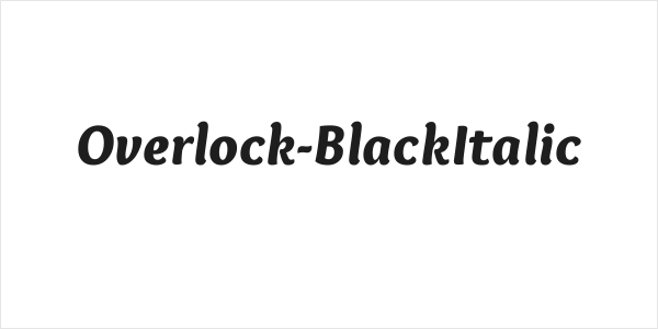 Overlock-BlackItalic Logo