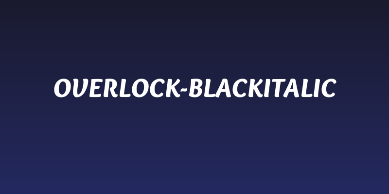 Overlock-BlackItalic Social Header