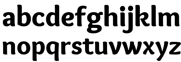Overlock Black Font LOWERCASE