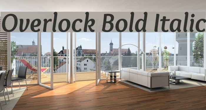 Overlock Bold Italic Font examples