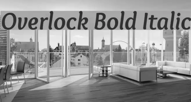 Overlock Bold Italic examples