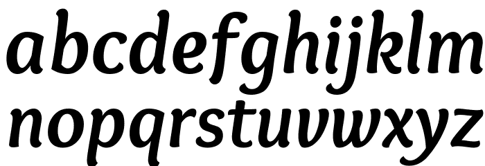 Overlock Bold Italic Font LOWERCASE