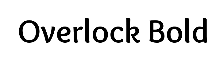 Overlock Bold  フリーフォントのダウンロード