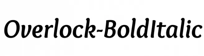 Overlock-BoldItalic  Descarca Fonturi Gratis