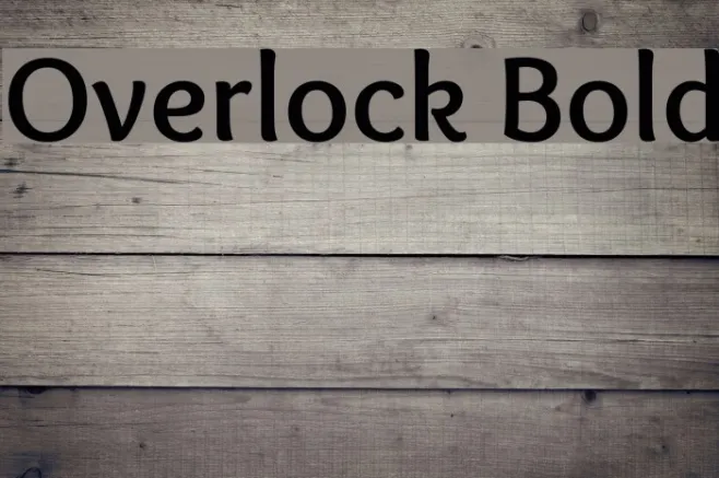 Overlock Bold Example 1