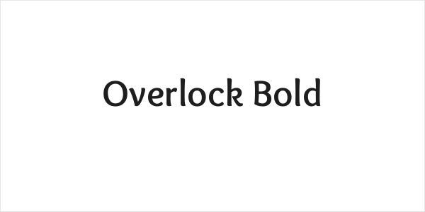 Overlock Bold Logo